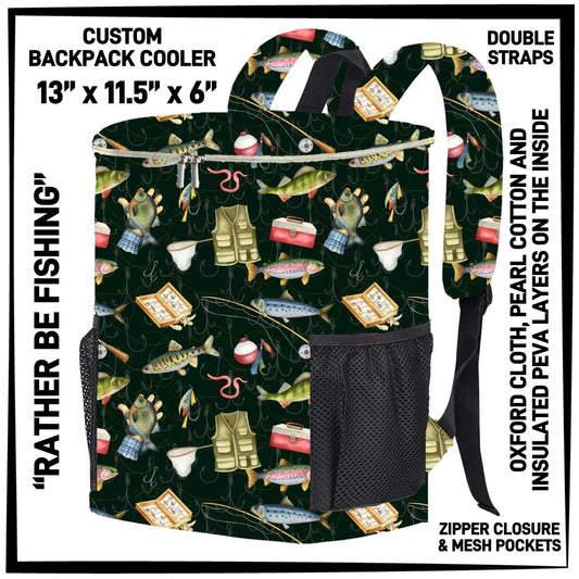 RTS - Rather Be Fishing Backpack Cooler
