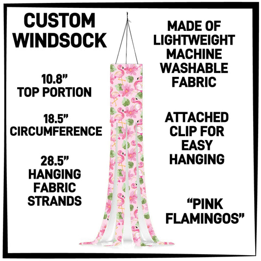 RTS - Pink Flamingos Windsock