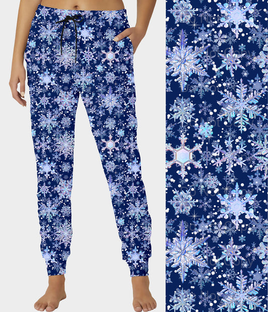 RTS - Icy Snowflakes Joggers