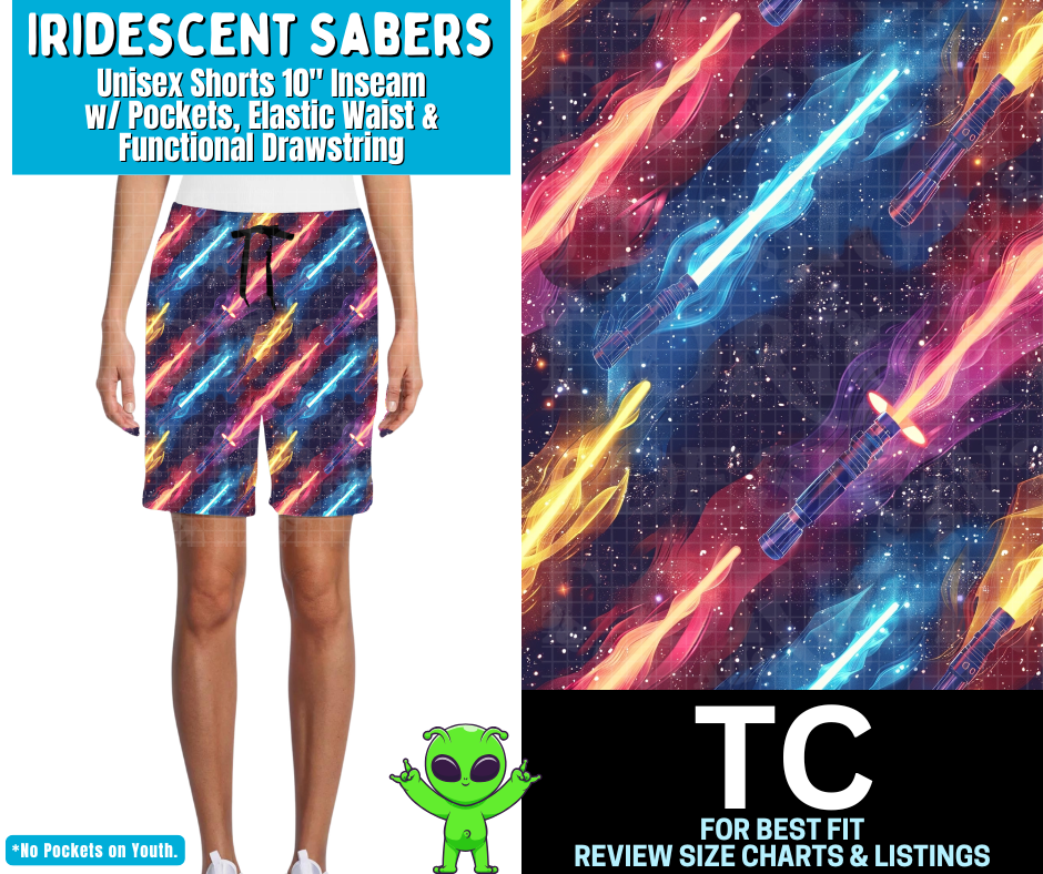 Iridescent Sabers Unisex Shorts