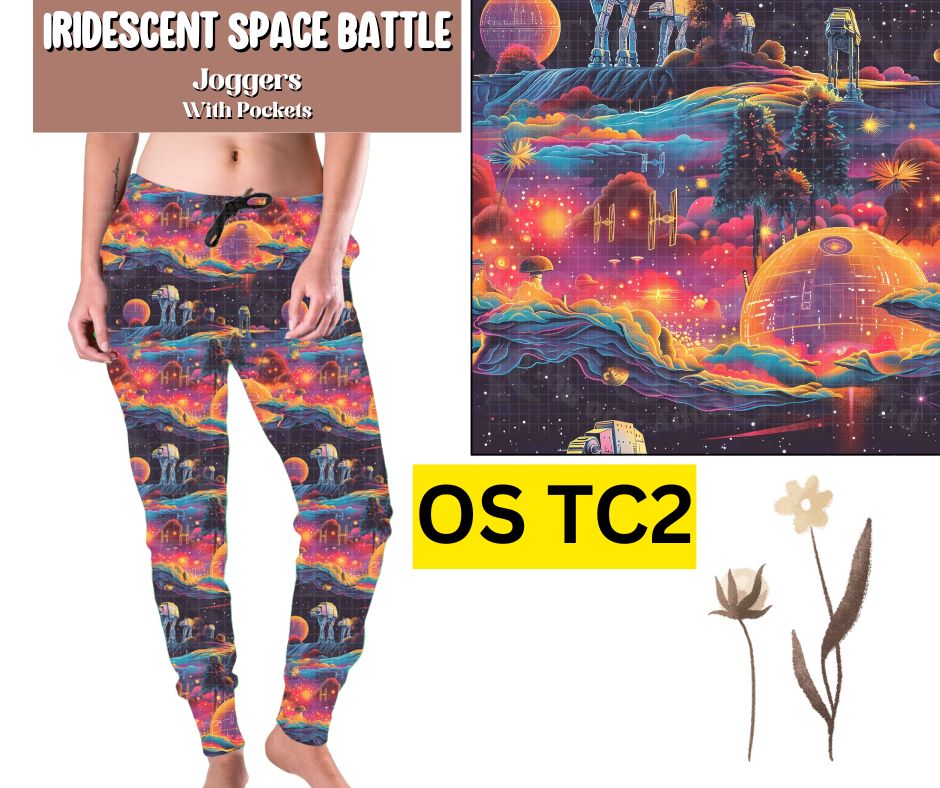 Iridescent Space Battle Joggers