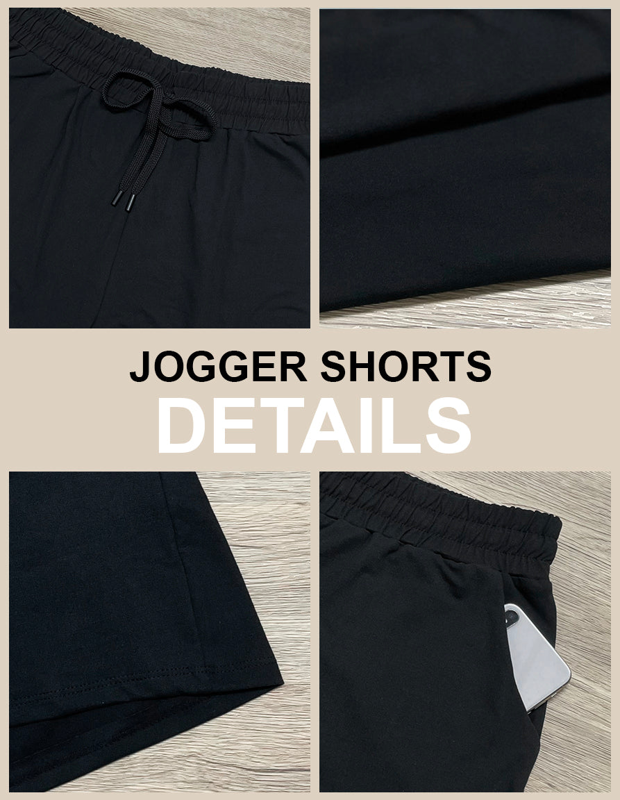 RTS - Cherry Bows Jogger Shorts