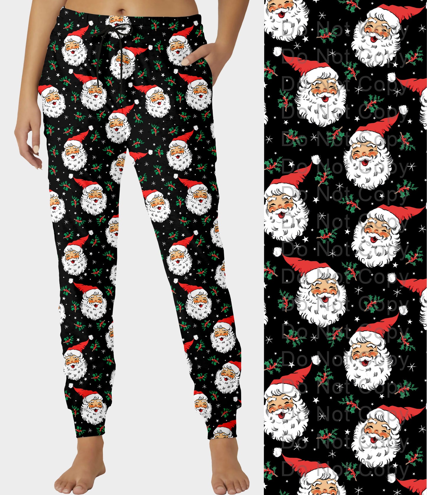 RTS - Joyful Santa Jogger Pants