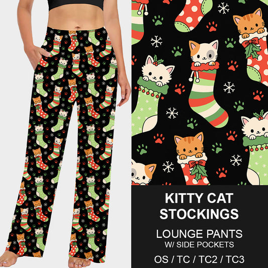 RTS - Kitty Cat Stockings Lounge Pants