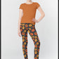 RTS - Kids Pumpkins & Bats Leggings w/ Inside Pockets