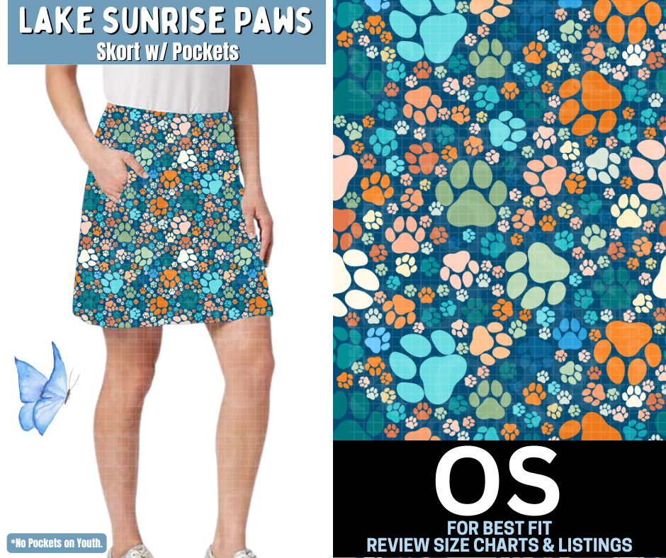 Lake Sunrise Paws Skort