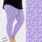 RTS - Lavender Paws Leggings w/ Pockets