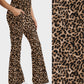 RTS - Leopard Print Flare Leggings w/ Pockets