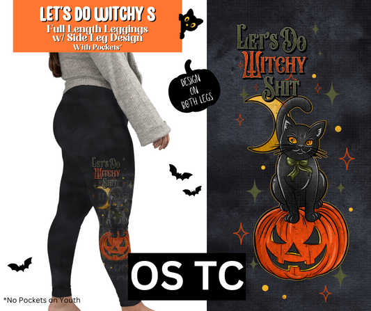Let's Do Witchy S Full Length Leggings w/ Side Leg Designs