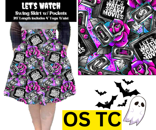 Let's Watch Swing Skirt