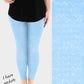 RTS - Light Blue Sparkle Leggings w/ Pockets