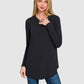 RTS - Long Sleeve Round Neck Top - Black