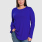 RTS - Long Sleeve Round Neck Top - Blue