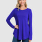 RTS - Long Sleeve Round Neck Top - Blue