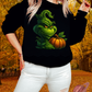 FALLING LEAVES-MEAN GREEN-CREWNECK SWEATSHIRT