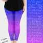 RTS - Morning Glory Sparkle Leggings w/ Pockets