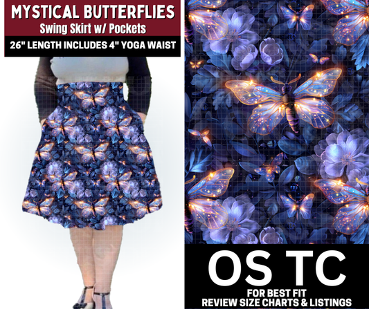 Mystical Butterflies Swing Skirt