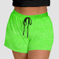 RTS - Neon Green Sparkle Jogger Shorts