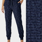 RTS - Navy Linen Denim Joggers