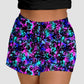 RTS - Neon Splatter Jogger Shorts