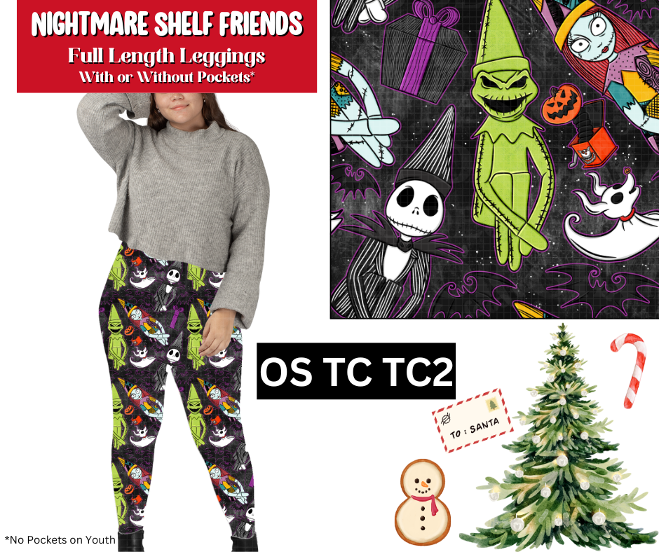 Nightmare Shelf Friends Full Length Leggings w/ Pockets