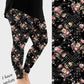 RTS - Noir Fleur Leggings w/ Pockets