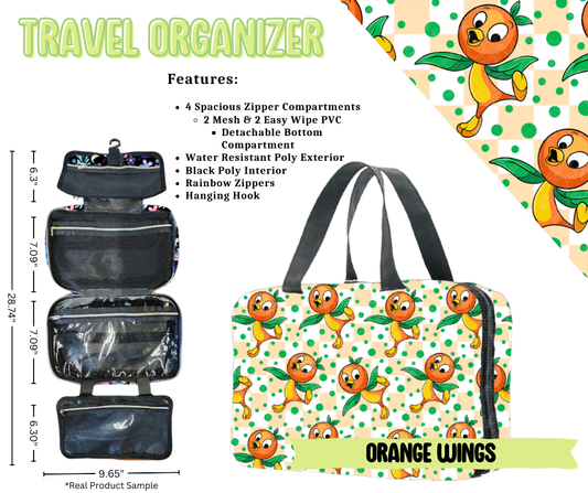 Orange Wings Travel Organizer
