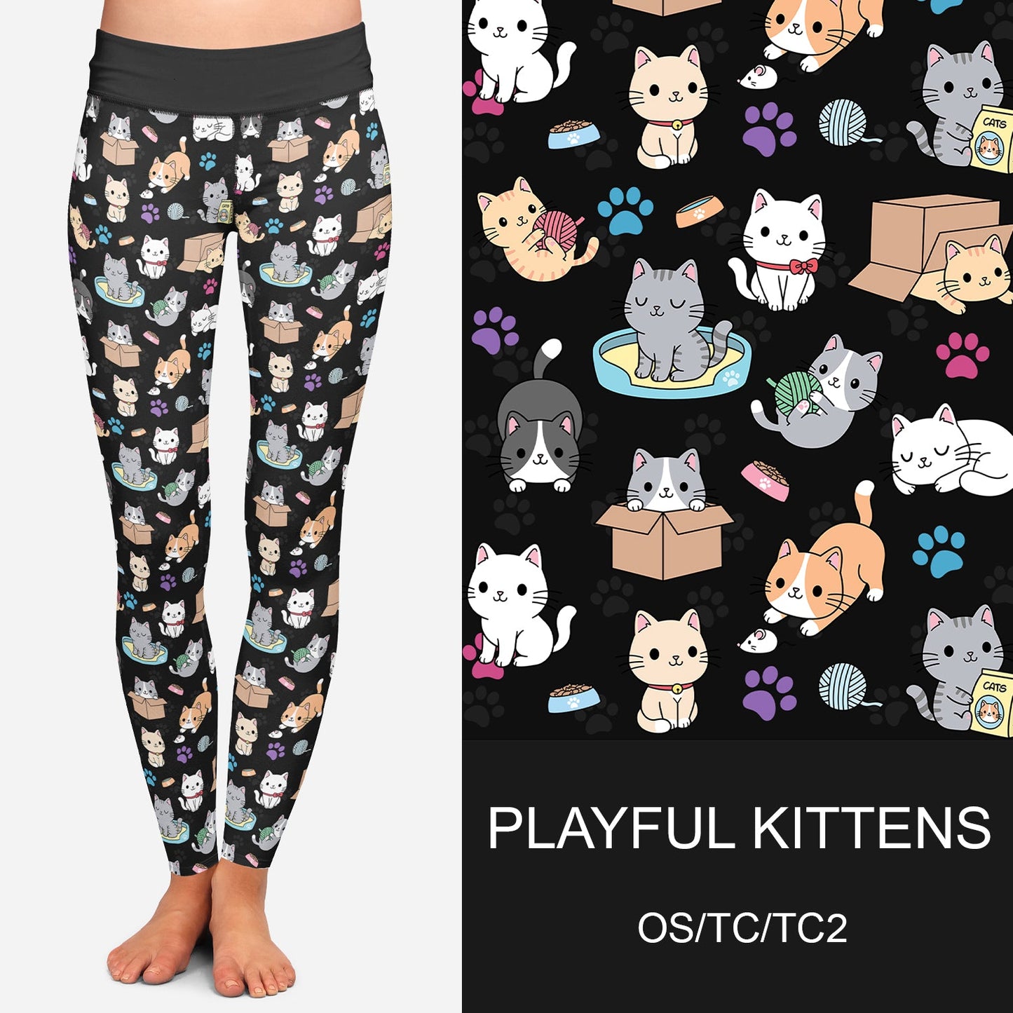 RTS - Playful Kitten Leggings