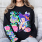 POISON APPLE-CREWNECK SWEATSHIRT W/ SLEEVE PRINT