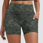 RTS - Palm Skulls Biker Shorts with Pockets