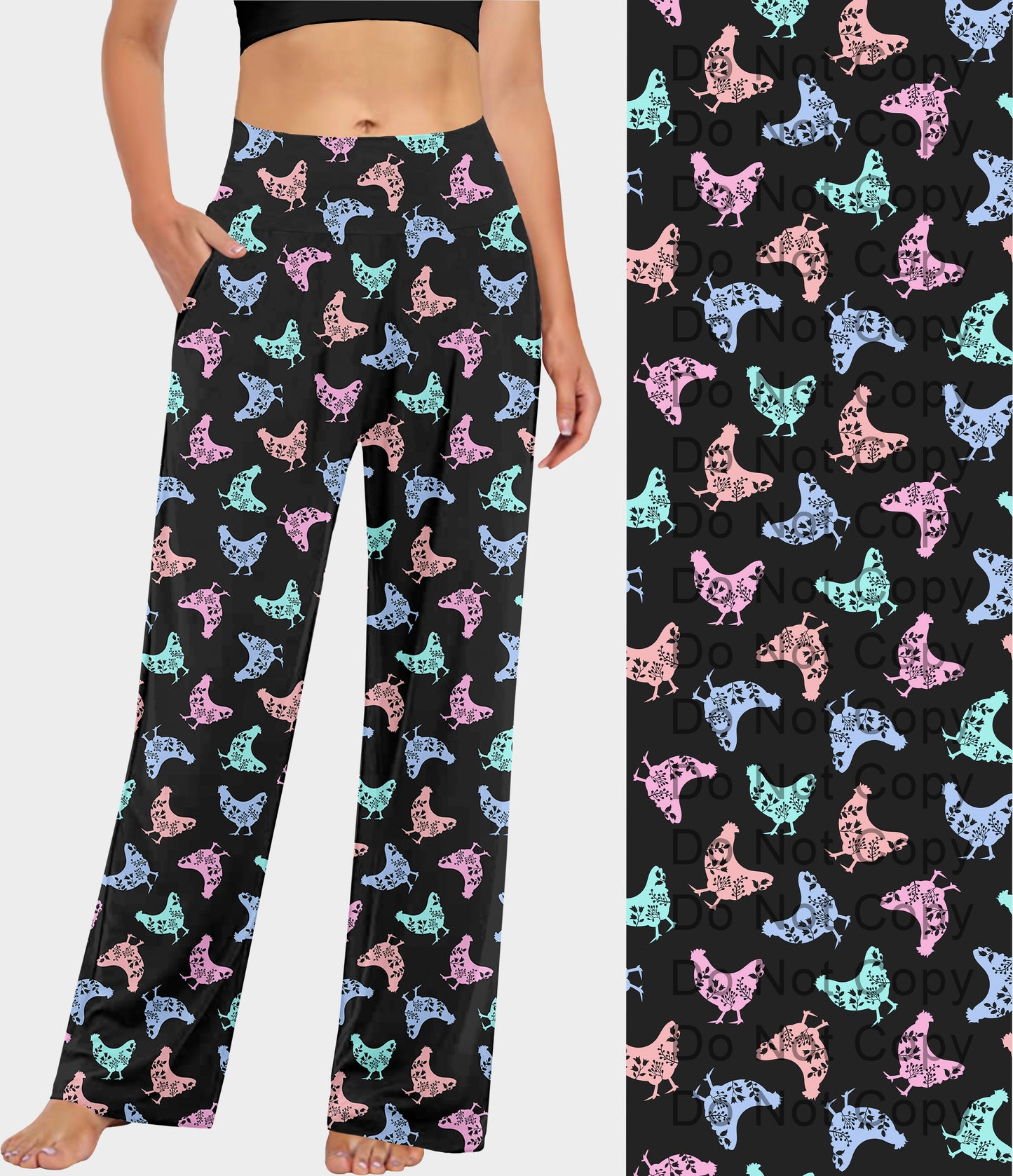 RTS - Pattern Chickens Lounge Pants