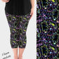 RTS - Psychedelic Cat Capri Leggings w/ Pockets
