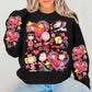 CB LOVE- CREWNECK SWEATSHIRT W/ SLEEVE PRINT