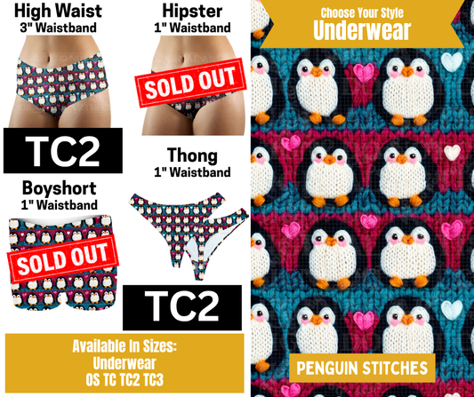 Penguin Stitches Thong Underwear