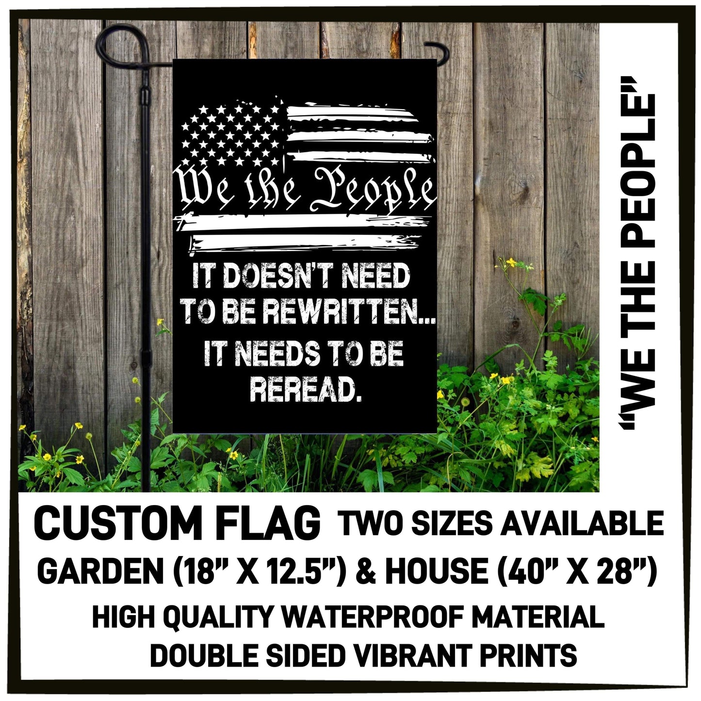 RTS - We The People Garden Flag