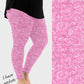 RTS - Pink Paisley Sparkle Leggings w/ Pockets