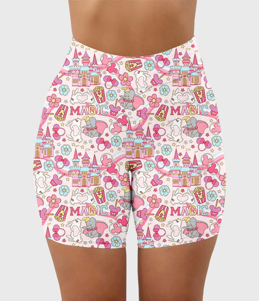 RTS - Pink Magic Biker Shorts