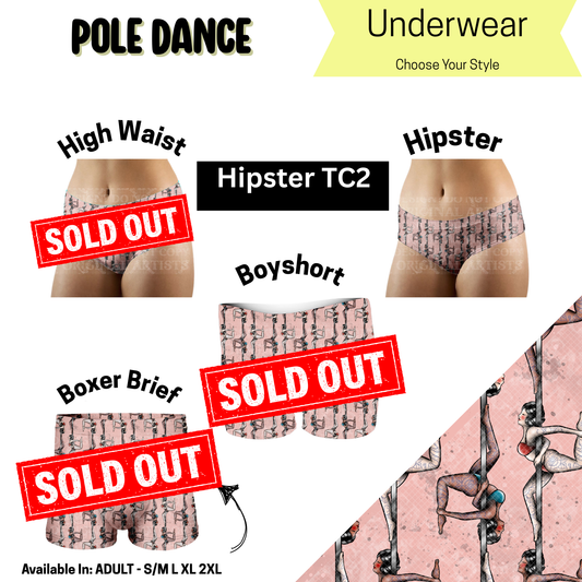 Pole Dance Hipster Underwear