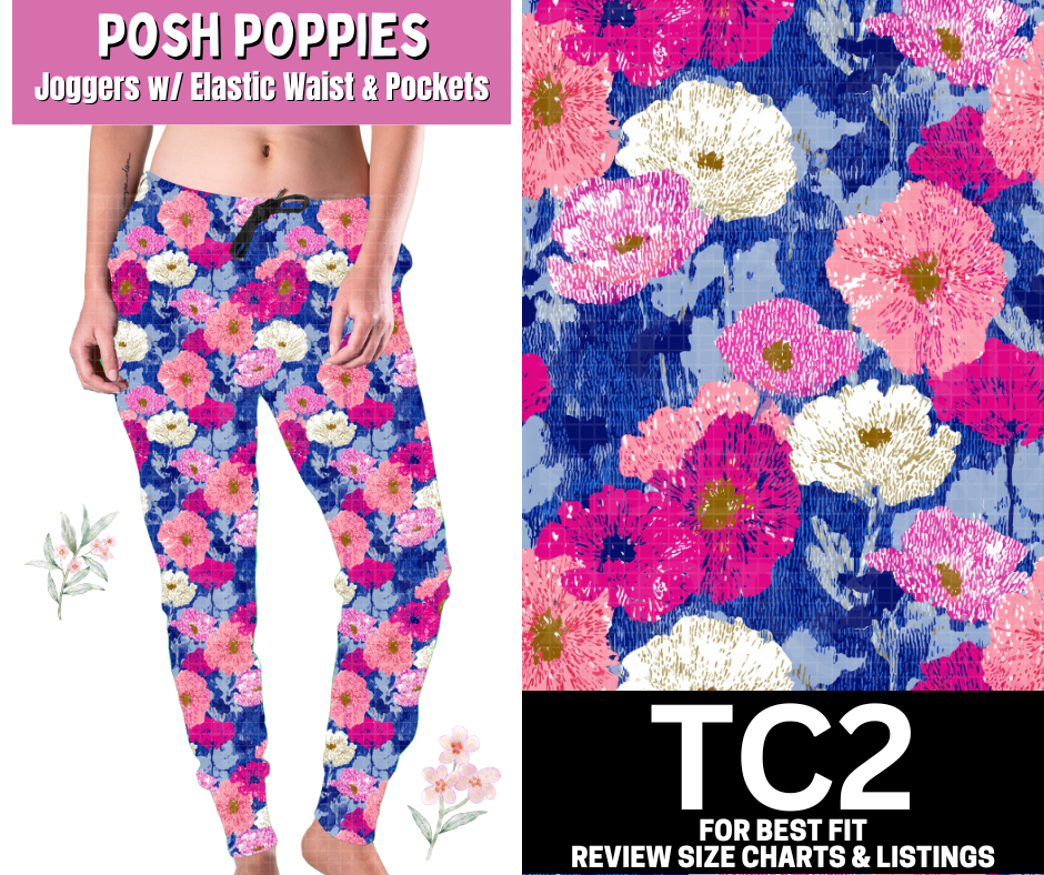 Posh Poppies Joggers
