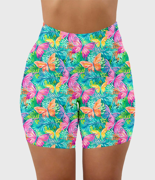 RTS - Preppy Butterfly Biker Shorts