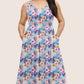 RTS - Pretty Watercolor Floral Pocket Dress