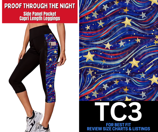 Proof Through The Night Side Panel Pocket Capri Length Leggings