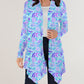 RTS - Purple Paisley Cardigan w/ Pockets