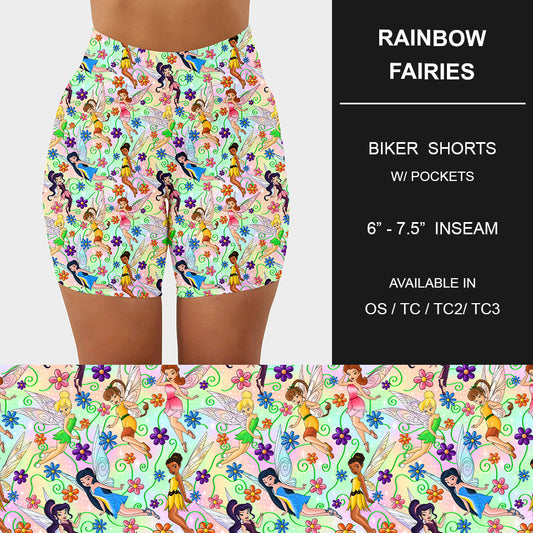 RTS - Rainbow Fairies Biker Shorts