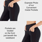 RTS - Solid Black Flare Leggings with Pockets
