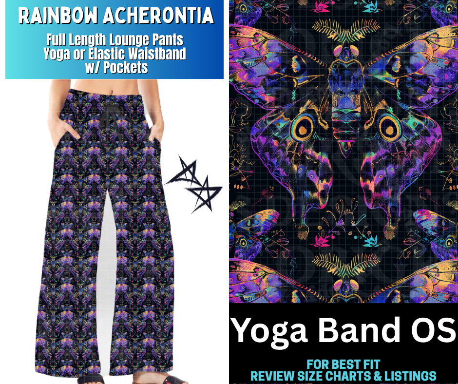 Rainbow Acherontia Full Length Lounge Pants