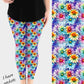 RTS - Rainbow Daisies Leggings w/ Pockets