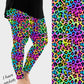 RTS - Rainbow Leopard Leggings w/ Pockets