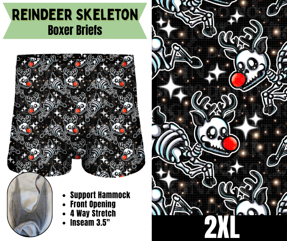 Reindeer Skeleton Boxer Briefs