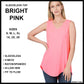 RTS - Sleeveless V-Neck Top - Bright Pink